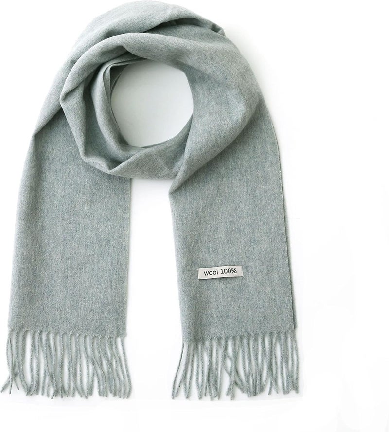 linişte 100% Wool Scarf - Men and Women Winter Warm Soft Luxurious Solid Colors Gift Box - Image 1